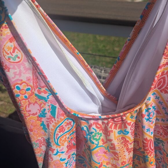 Lauren Ralph Lauren One Piece Bathing Suit-Size 8 - Picture 5 of 5